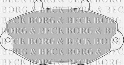 BORG & BECK bbp1108 -  Комплект тормозных колодок, дисковый тормоз